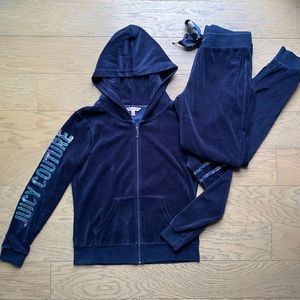 Juicy Couture y2k Velour Sequins Blue Tracksuit 💙